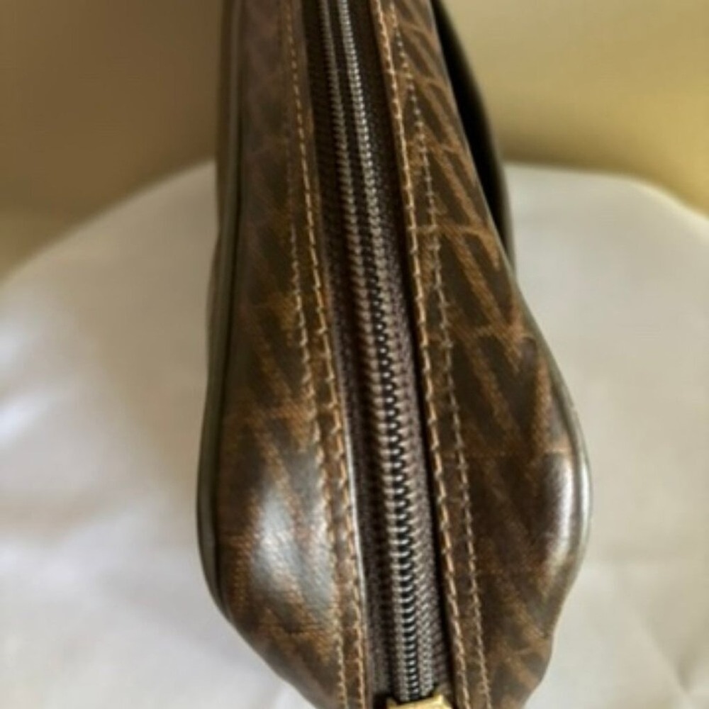 Mario Valentino‎ Clutch Bag Brown PVC - Picture 9 of 16